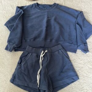 Aerie ribbed short set
